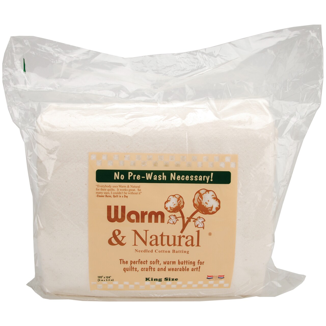 Warm Company Warm & Natural Cotton Batting-King Size 120"X124"